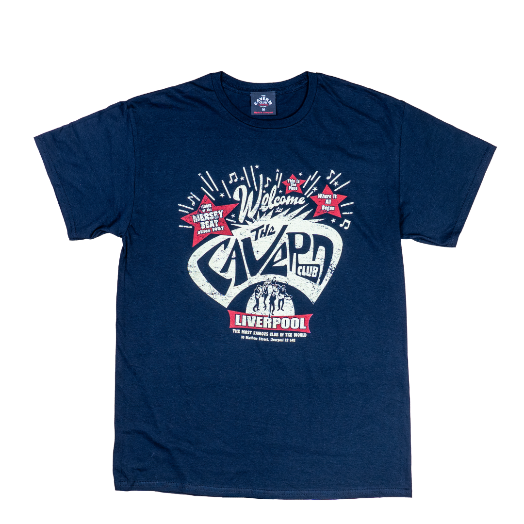 Men’s Cavern Club Liverpool Where It All Began t-shirt black Mersey Beat graphic