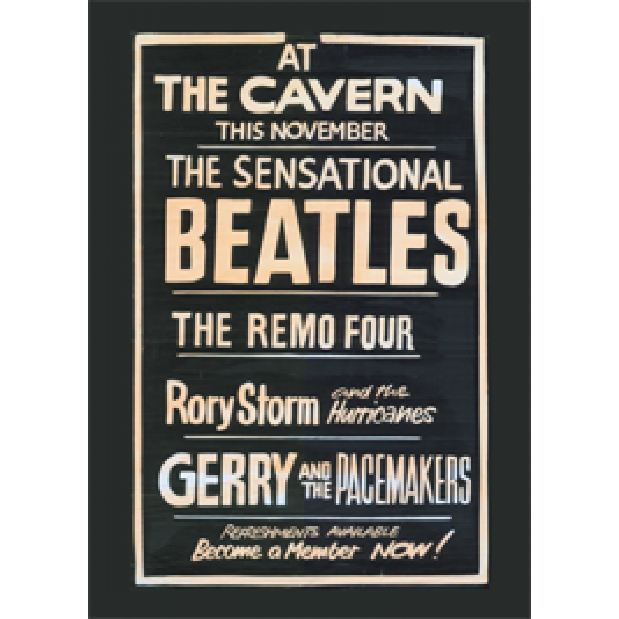 The Beatles Live at the Cavern new Official 76mm x 76mm Fridge Magnet