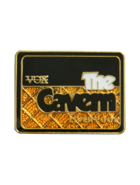 Cavern Club Vox amplifier shaped pin badge.