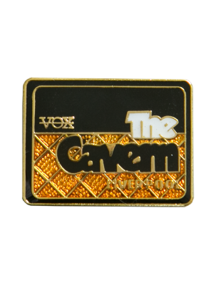 Cavern Club Vox amplifier shaped pin badge.