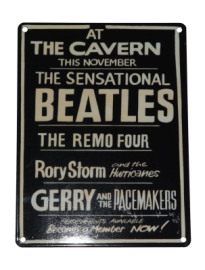 Beatles tin sign