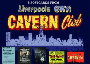 6 pack postcards featuring  The Beatles at the Cavern Club