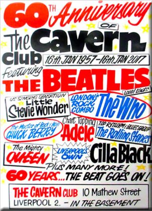 60th Anniversary tin sign