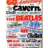 Cavern small tin sign 60th anniversary poster