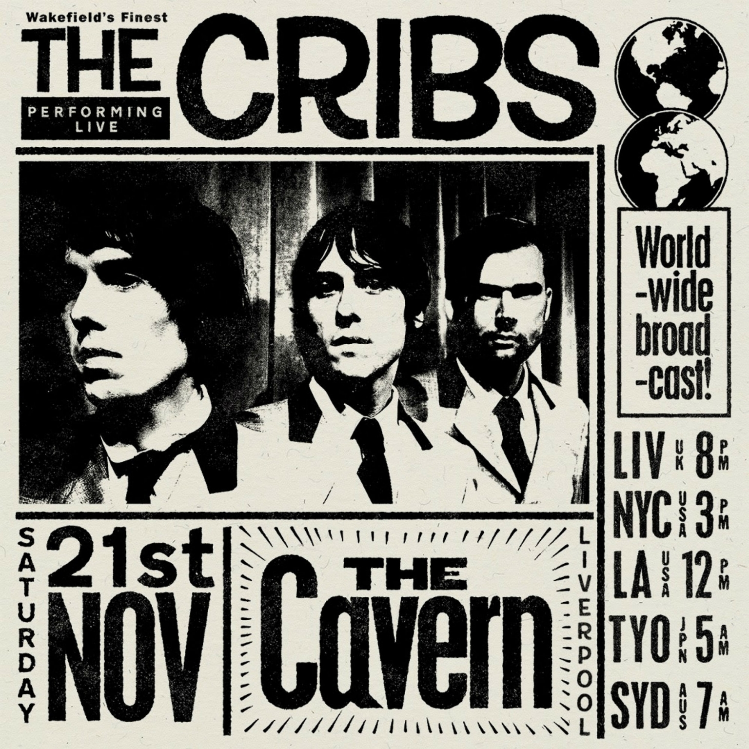 The Cribs launch their new album from The Cavern tonight! Cavern Club