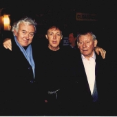 Ray Connolly with Paul McCartney and the late Bob Wooler, The Cavern DJ.