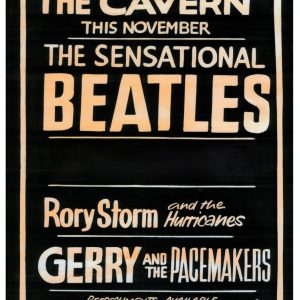 Personalised 'The Beatles at The Cavern Club 1961 poster' Metal