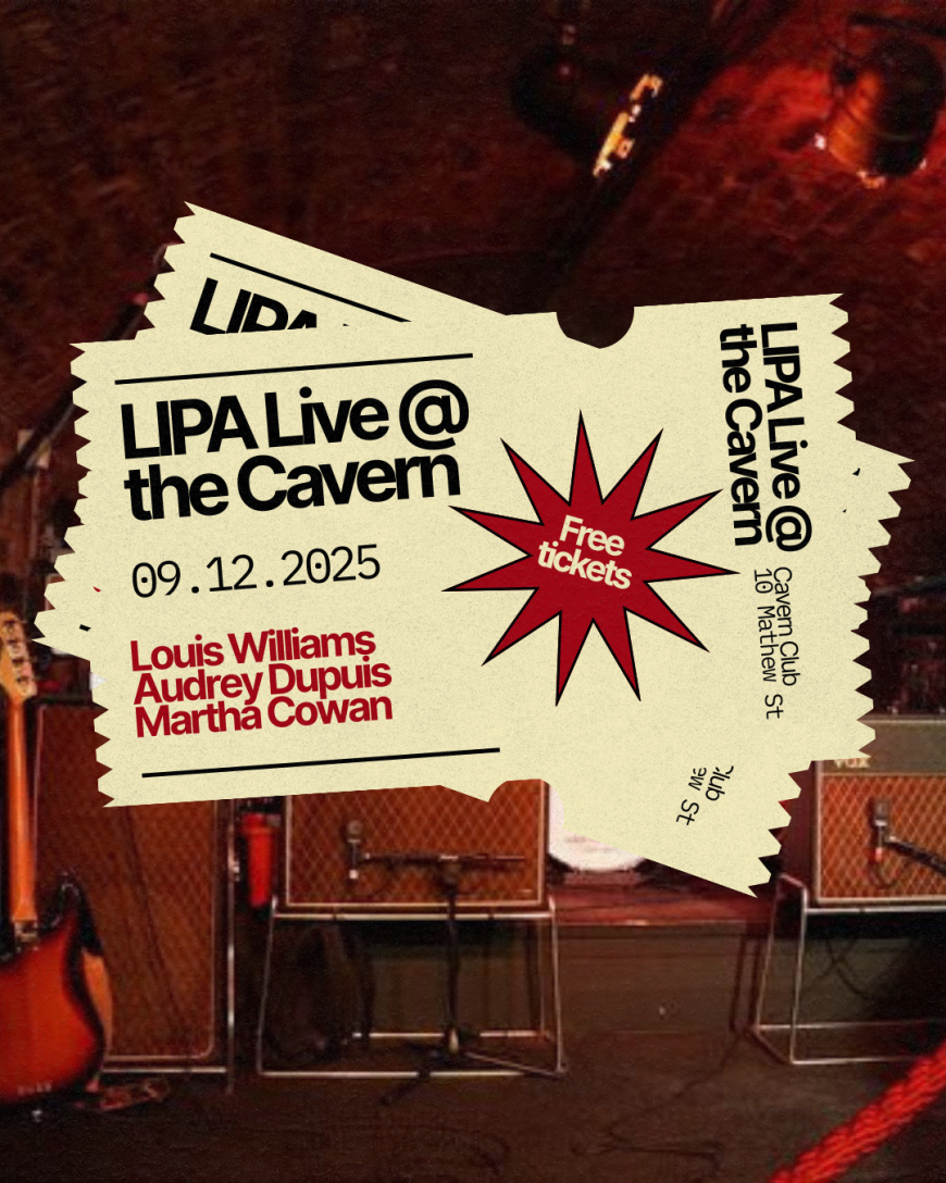 : LIPA students performing live on stage at The Cavern Club in Liverpool