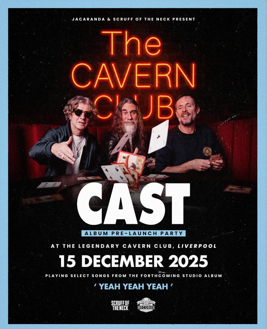 Cast performing at The Cavern Club during their album pre-launch party for Yeah Yeah Yeah on 15 December 2025 in Liverpool.