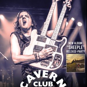 Franck Carducci performing live at the Cavern Club Liverpool for the Sheeple album release party, April 2026