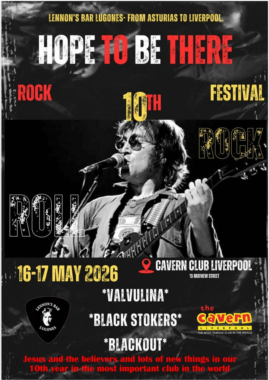 Hope To Be There 10th Rock Festival at the Cavern Club Liverpool, May 2026