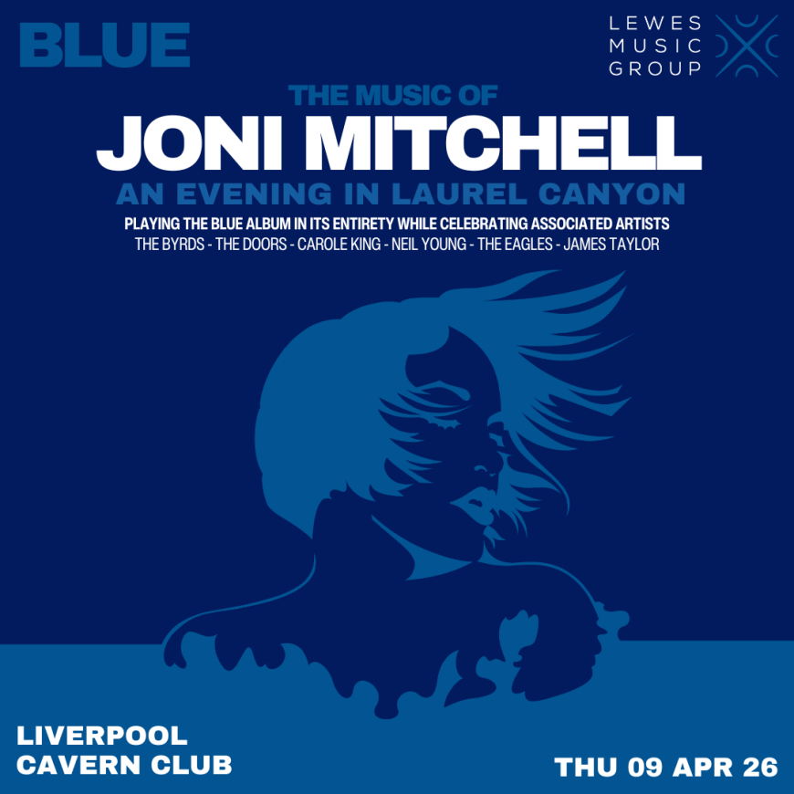 Joni Mitchell’s Blue live tribute concert at the Cavern Club Liverpool celebrating Laurel Canyon music