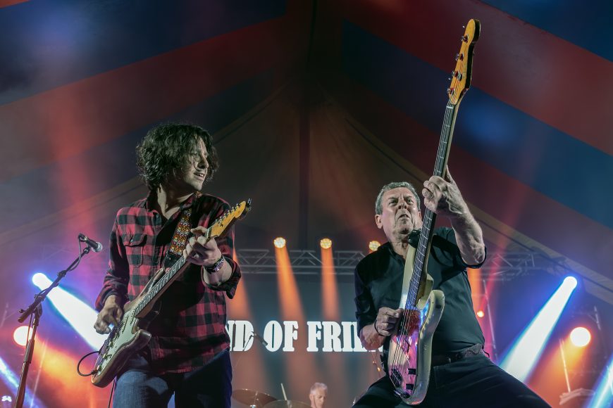 Band of Friends performing live at The Cavern Club Liverpool featuring Gerry McAvoy and Davy Knowles playing blues rock on stage