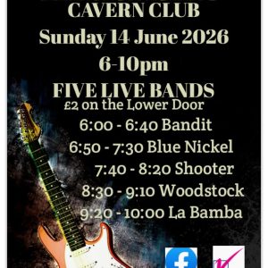 Lankykats charity live music event at the Cavern Club Liverpool featuring Lancashire bands