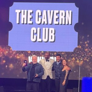 The Cavern Club wins the I Lost My Voice In That Place award at the Skiddle Awards 2026