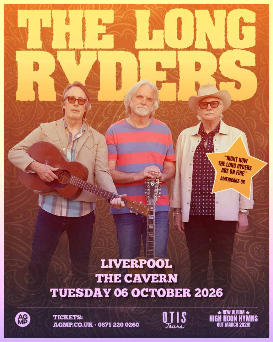 The Long Ryders live on stage, pioneers of alt-country and Americana rock, presented by AGMP Concerts.