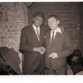 Sonny Boy Williamson and Bob Wooler backstage at The Cavern Club. Photo credit: Peter Kaye