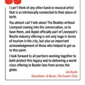 Jon Keats Quote apple corps and beatles announcement