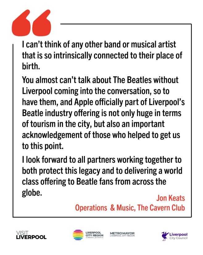 Jon Keats Quote apple corps and beatles announcement