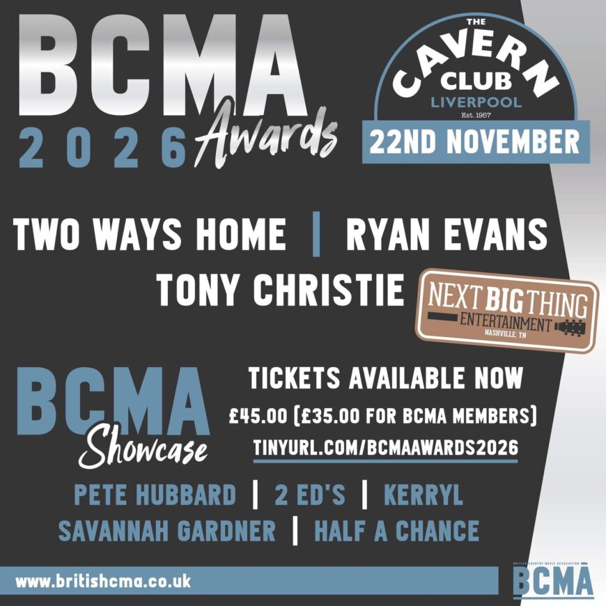 BCMA Awards 2026 at the Cavern Club Liverpool featuring Two Ways Home, Ryan Evans and Tony Christie